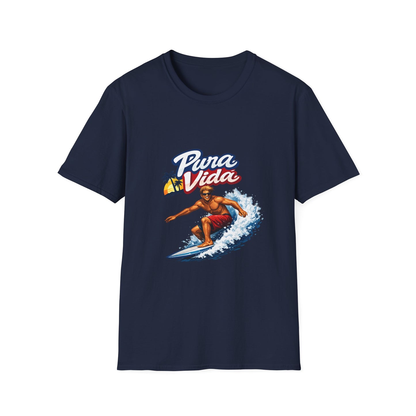 Pura Vida Surf T-Shirt – Vintage Surfer Graphic Tee