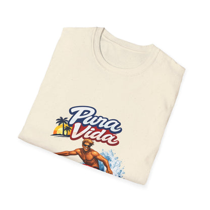 Pura Vida Surf T-Shirt – Vintage Surfer Graphic Tee