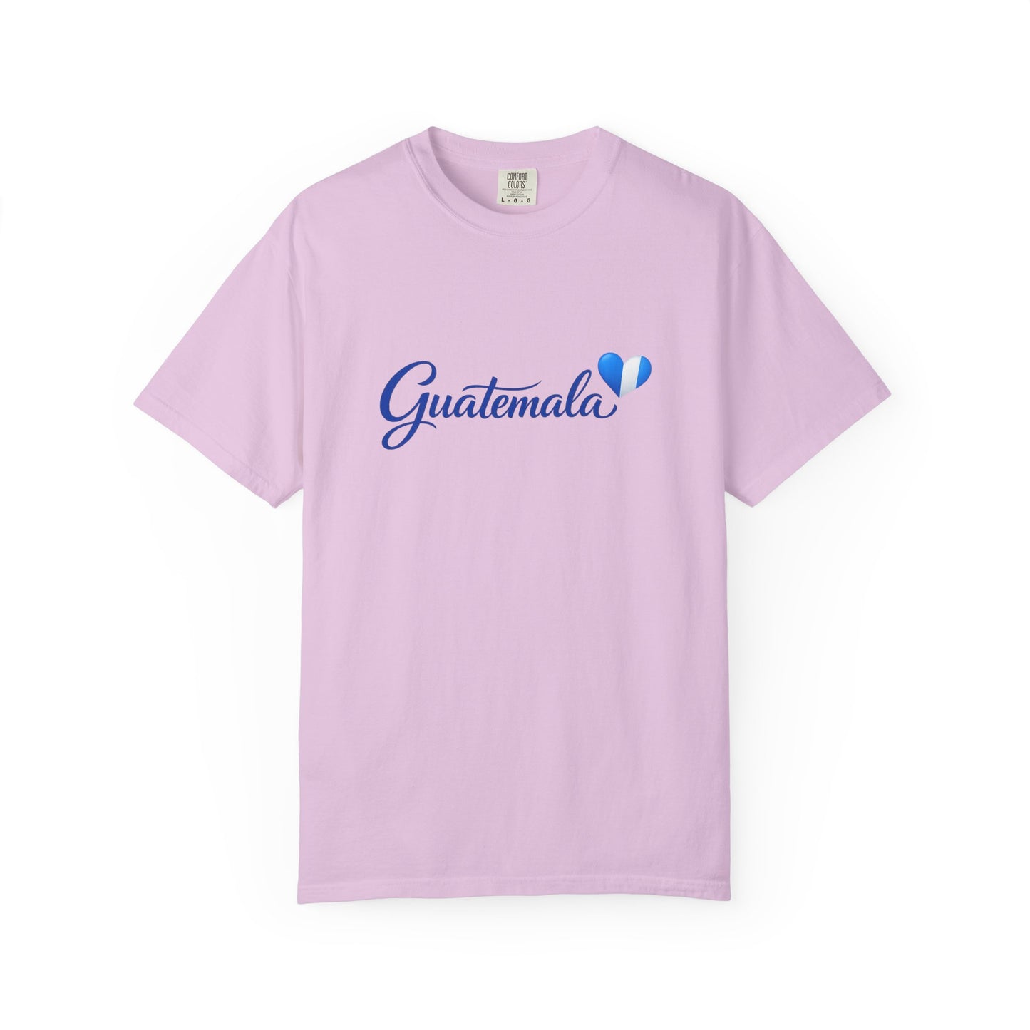 Guatemala Script T‑Shirt — Blue Heart Travel Tee