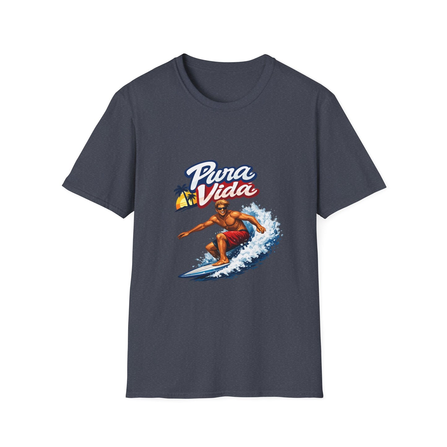 Pura Vida Surf T-Shirt – Vintage Surfer Graphic Tee