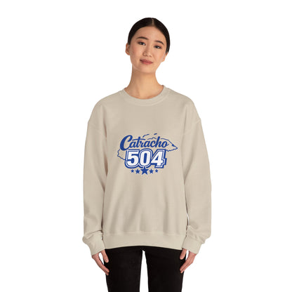 Crewneck Sweatshirt — Catracho 504 Graphic (Honduran Pride)