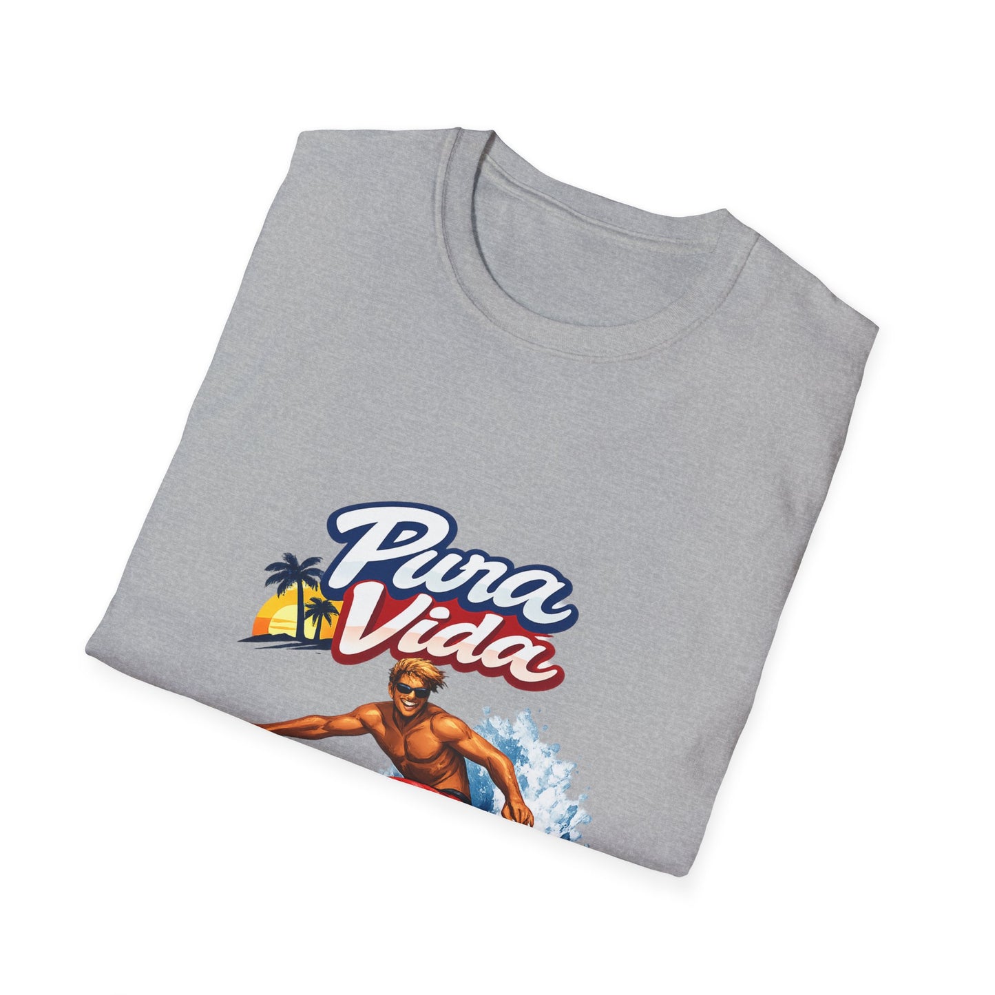 Pura Vida Surf T-Shirt – Vintage Surfer Graphic Tee